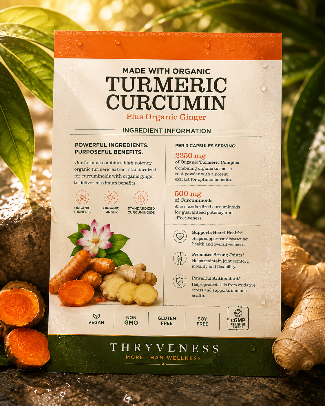 Organic 95% Standardized Curcominoids - Tumeric & Ginger - Join Health & Strength (30 Days)
